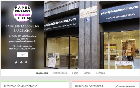 Información Papel Pintado Barcelona